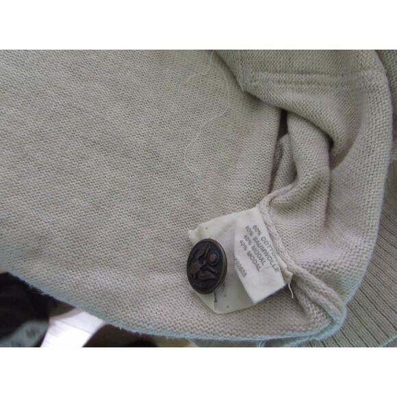 Fossil women's size small cardigan sweater button up light tan short crop - Picture 5 of 9